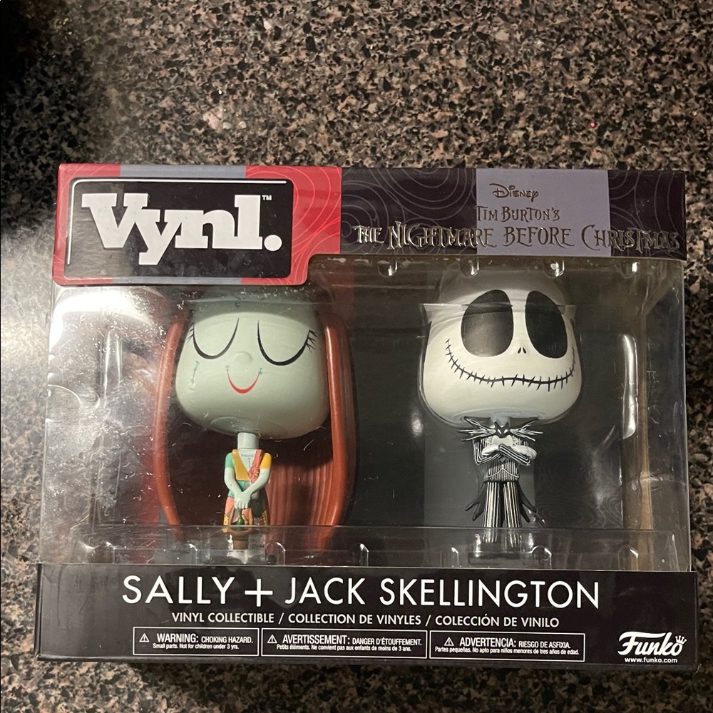 Funko Vynl Sally and Jack Skellington Figures